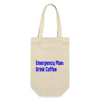 Coffee Contingency Plan - Gift Bag for Bottles - nature - Front