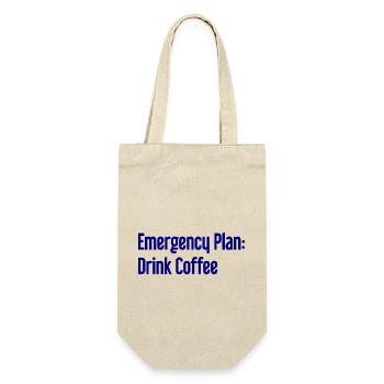 Coffee Contingency Plan - Gift Bag for Bottles - nature - Front