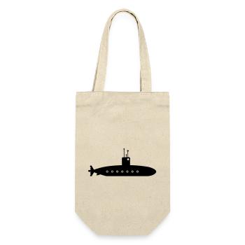 U-Boot-Boot - Geschenkbeutel für Flaschen - Natur - Vorne