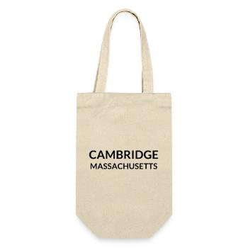 Cambridge Massachusetts USA - Geschenkbeutel für Flaschen - Natur - Vorne