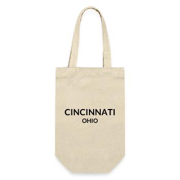 Cincinnati Ohio USA - Geschenkbeutel für Flaschen - Natur - Vorne