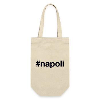 NAPOLI Hashtag - Geschenkbeutel für Flaschen - Natur - Vorne