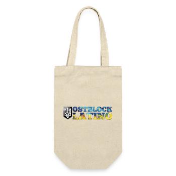 Ostblock Latino Ukrainer Ukraine Geschenk - Geschenkbeutel für Flaschen - Natur - Vorne