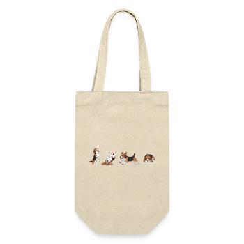 Cute Dogs - Gift Bag for Bottles - nature - Front
