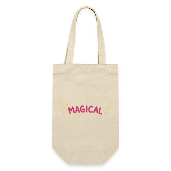 Magischer Regenbogenfunkel - Geschenkbeutel für Flaschen - Natur - Vorne