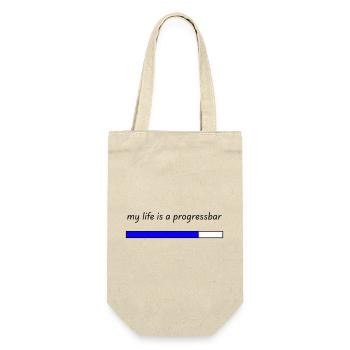 my life is a progressbar - Gift Bag for Bottles - nature - Front