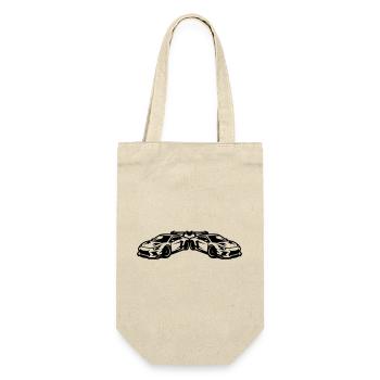 Car Tuning Sports Car - Gift Bag for Bottles - nature - Front