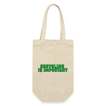 Recycling is important - Gift Bag for Bottles - nature - Front
