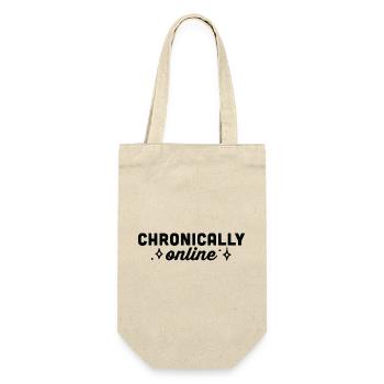 Accro chronique aux réseaux sociaux en ligne - Sac à bouteille - nature - Devant