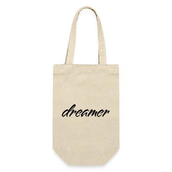 Dreamer Minimalist Saying T-Shirt - Gift Bag for Bottles - nature - Front