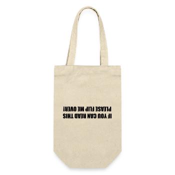 If you can read this, please turn me around # - Gift Bag for Bottles - nature - Front