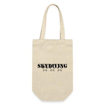 Skydiving - Geschenkbeutel für Flaschen - Natur - Vorne