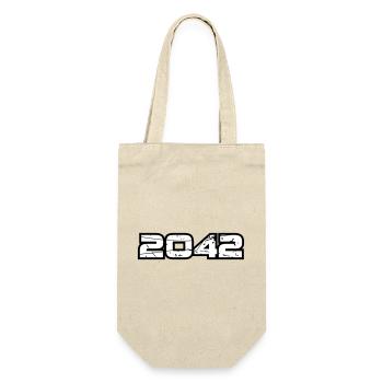 2042 - Geschenkbeutel für Flaschen - Natur - Vorne