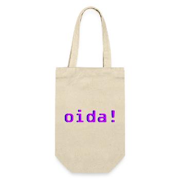 oida! - Geschenkbeutel für Flaschen - Natur - Vorne