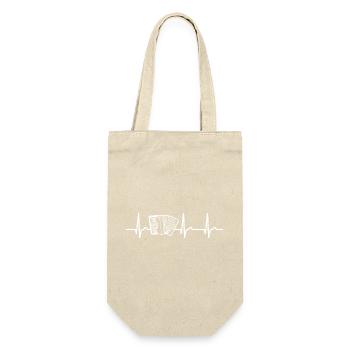 ECG curve - heart curve - pulse - music - accordion - Gift Bag for Bottles - nature - Front