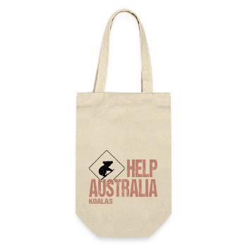 HELP AUSTRALIA KOALAS - Gift Bag for Bottles - nature - Front