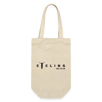 Cycling Amsterdam Europe - Geschenkbeutel für Flaschen - Natur - Vorne