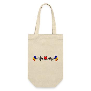 Heart rate cardio for Moldova - Gift Bag for Bottles - nature - Front