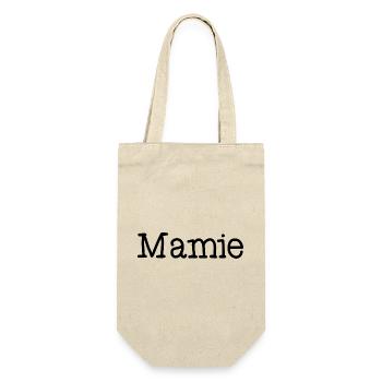 MAMIE. FÊTE DES MÈRES. BONNE FÊTE MAMIE. JE T'AIME - Sac à bouteille - nature - Devant