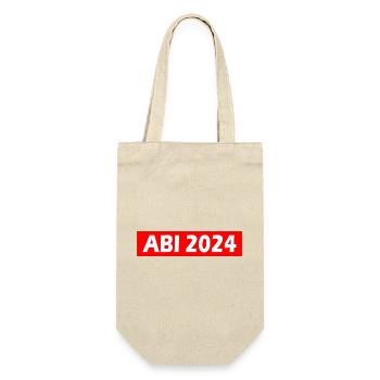 Abi 2024 - Geschenkbeutel für Flaschen - Natur - Vorne