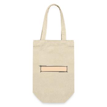 Decorative frame. Banner / Name Badge Template. - Gift Bag for Bottles - nature - Front