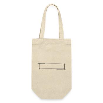 Decorative frame. Banner / Name Badge Template. - Gift Bag for Bottles - nature - Front
