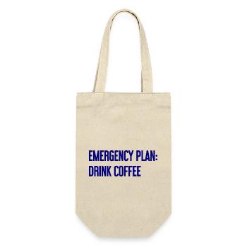 Coffee Contingency Plan - Gift Bag for Bottles - nature - Front