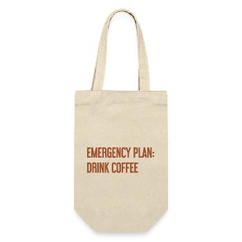 Coffee Contingency Plan - Gift Bag for Bottles - nature - Front