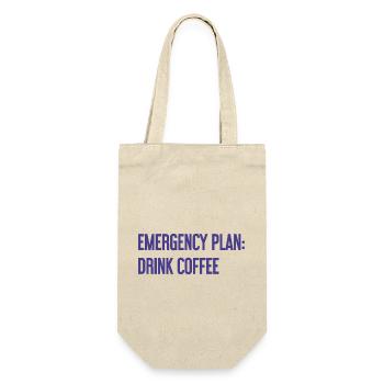 Coffee Contingency Plan - Gift Bag for Bottles - nature - Front