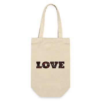 LOVE. COUPLE. JUST MARRIED. Bachelorette party. VALENTINE'S DAY. - Gift Bag for Bottles - nature - Front