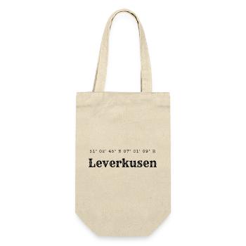 Leverkusen Koordinaten - Geschenkbeutel für Flaschen - Natur - Vorne