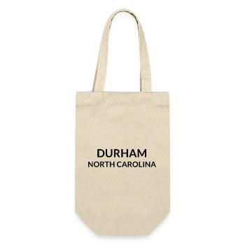 Durham North Carolina USA - Geschenkbeutel für Flaschen - Natur - Vorne