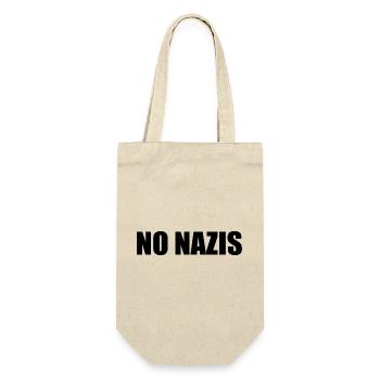 No nazis - Geschenkbeutel für Flaschen - Natur - Vorne