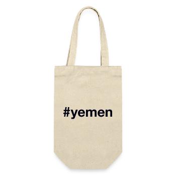 YEMEN Hashtag - Geschenkbeutel für Flaschen - Natur - Vorne
