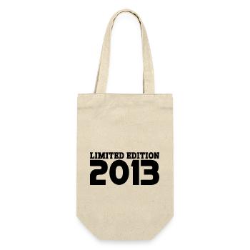 Born in 2013 - Vintage 2013 Retro Birthday - Gift Bag for Bottles - nature - Front