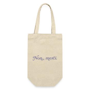Non, merci – French Minimalism - Gift Bag for Bottles - nature - Front