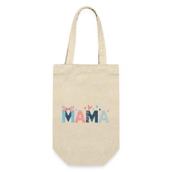 Mama - Geschenkbeutel für Flaschen - Natur - Vorne