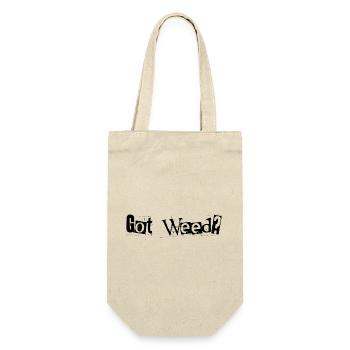 Got Weed Black by Falsches Design - Geschenkbeutel für Flaschen - Natur - Vorne