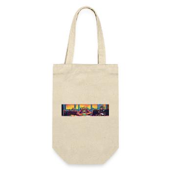 Monster Café Neon - Gift Bag for Bottles - nature - Front