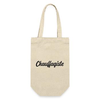 Chauffagiste Plombier Installation Chauffage Gaz - Sac à bouteille - nature - Devant