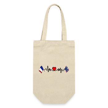 Centre-Val de Loire Heartbeat France - Gift Bag for Bottles - nature - Front