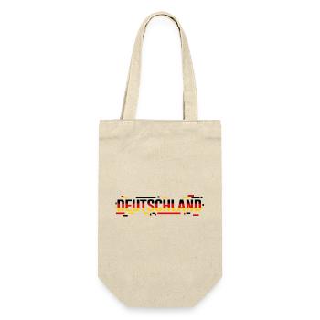 GERMANY – Glitch Flag Style Typography - Gift Bag for Bottles - nature - Front