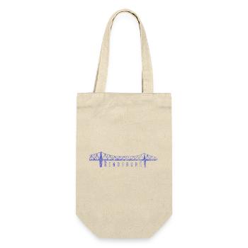 Rendsburg High Bridge – Sketched Skyline - Gift Bag for Bottles - nature - Front