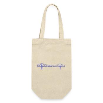 Rendsburg High Bridge – Urban Scribble Art Design - Gift Bag for Bottles - nature - Front