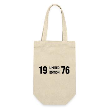 Limited Edition 1976 Geburtstag Geschenk - Geschenkbeutel für Flaschen - Natur - Vorne