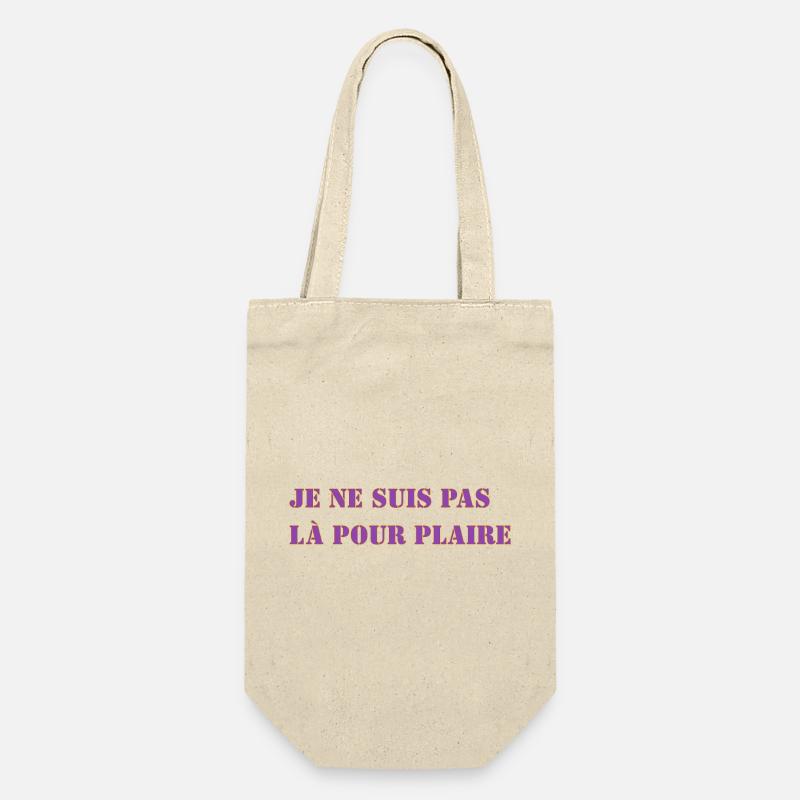 I'M NOT HERE TO PLEASE - Gift Bag for Bottles - nature