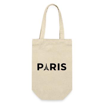 Pariser Eiffelturm Schwarzes Souvenir Frankreich - Geschenkbeutel für Flaschen - Natur - Vorne
