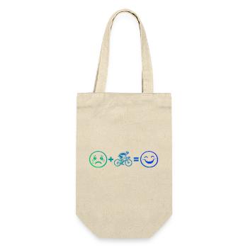 Gift idea for a road bike with road bike - Gift Bag for Bottles - nature - Front