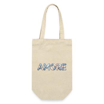 Amore Gift for Women Love Motif - Gift Bag for Bottles - nature - Front