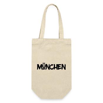 München - Bayern - Isar - Frauenkirche - Prater - Geschenkbeutel für Flaschen - Natur - Vorne